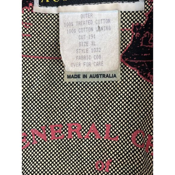 Kukadu 1032 Black Australian Drover Waxed Canvas Riders Coat Men’s XL [no cape] - Picture 13 of 14